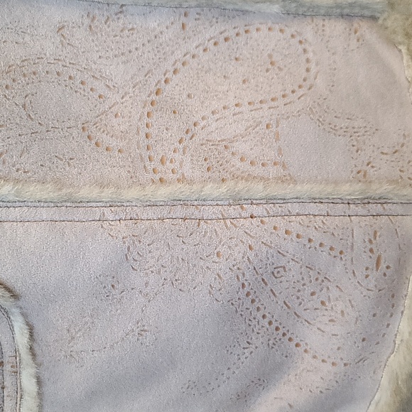 Jones New York Women's Faux Shearling Hooded Wrap Coat (Sz M/P) - Picture 7 of 12